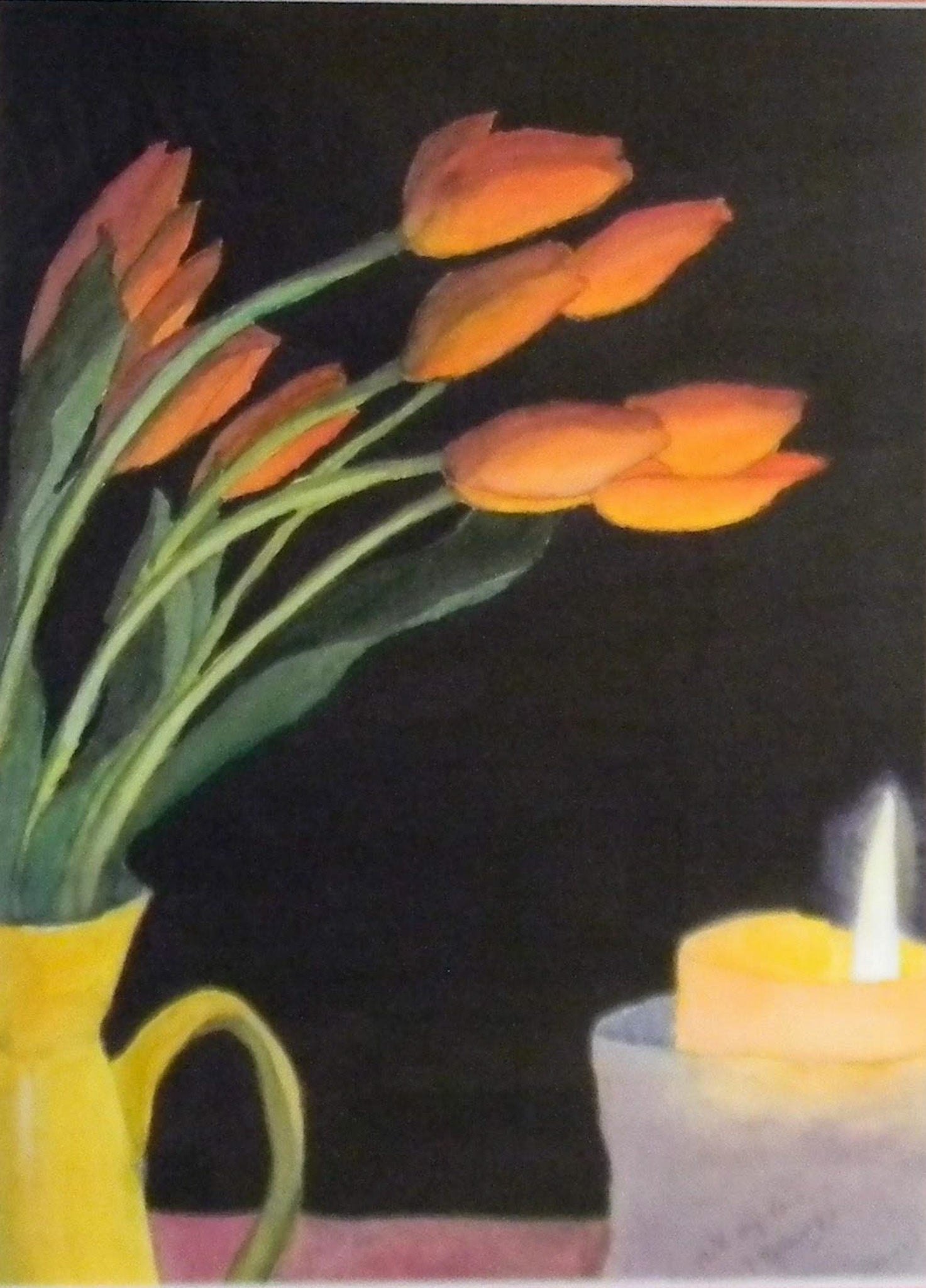 Tulips to a flame