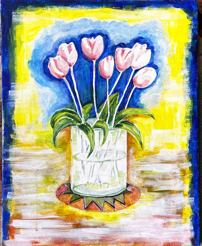 Tulips in a vase