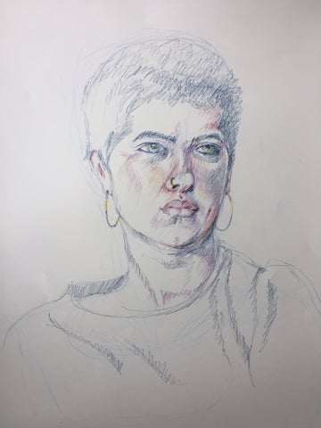 Colored Pencil Portrait (sample 1)