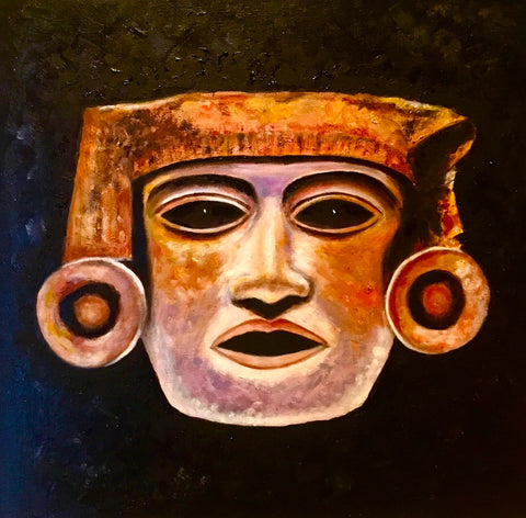 Mayan Stone Mask
